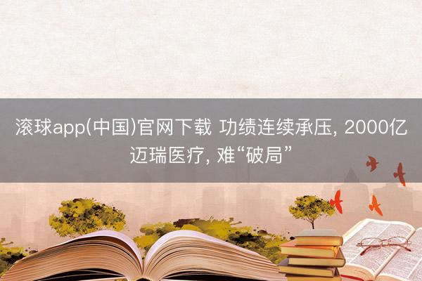滚球app(中国)官网下载 功绩连续承压, 2000亿迈瑞医疗, 难“破局”