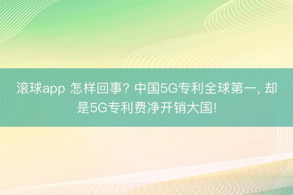 滚球app 怎样回事? 中国5G专利全球第一, 却是5G专利费净开销大国!
