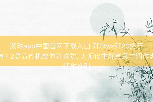 滚球app中国官网下载入口 歼35vs歼20终于成真? 2款五代机或伸开攻防, 大师仅中好意思才调作念到