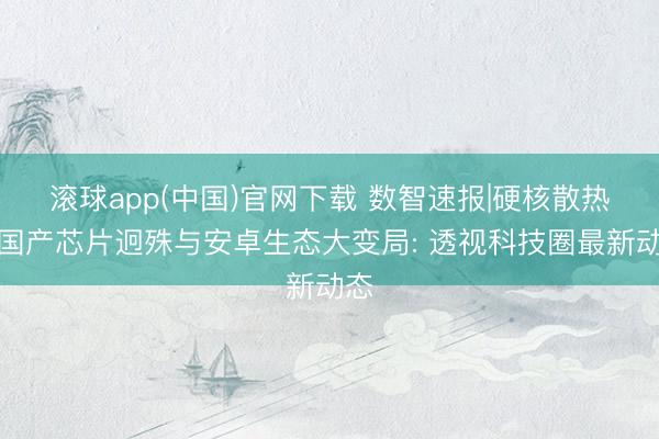 滚球app(中国)官网下载 数智速报|硬核散热、国产芯片迥殊与安卓生态大变局: 透视科技圈最新动态