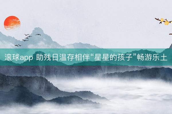 滚球app 助残日温存相伴“星星的孩子”畅游乐土