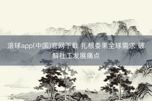 滚球app(中国)官网下载 扎根委果全球需求 破解社工发展痛点