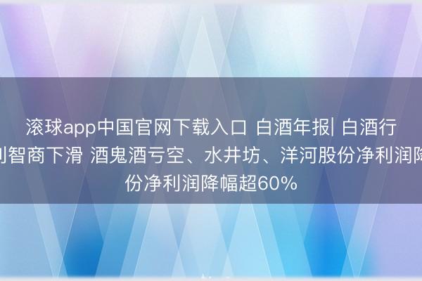 滚球app中国官网下载入口 白酒年报| 白酒行业全体盈利智商下滑 酒鬼酒亏空、水井坊、洋河股份净利润降幅超60%
