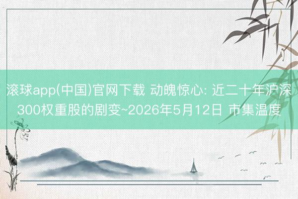 滚球app(中国)官网下载 动魄惊心: 近二十年沪深300权重股的剧变~2026年5月12日 市集温度