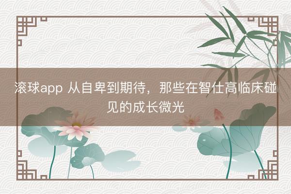 滚球app 从自卑到期待，那些在智仕高临床碰见的成长微光