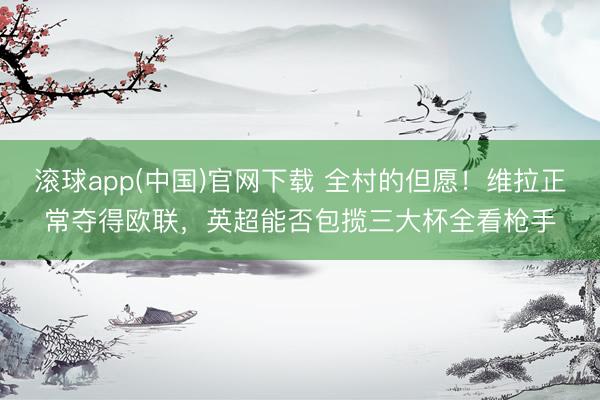 滚球app(中国)官网下载 全村的但愿！维拉正常夺得欧联，英超能否包揽三大杯全看枪手